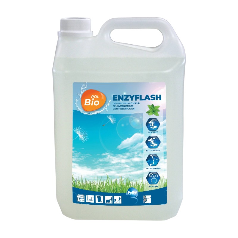 Polbio Enzyflash - Geruchsvernichter auf Enzymbasis - 5L